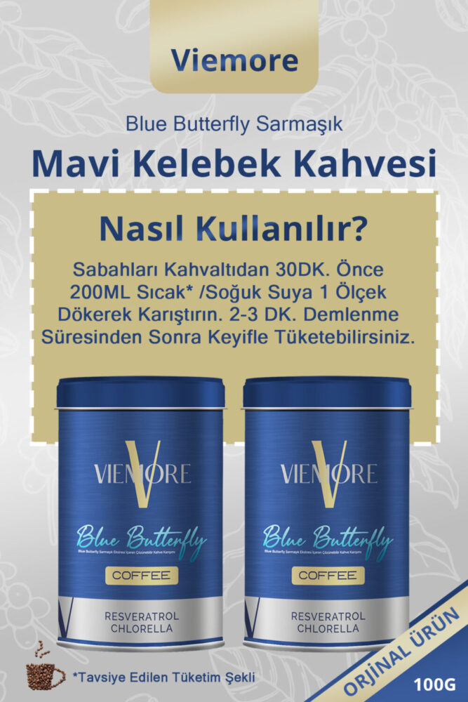Viemore Blue Butterfly Sarmaşık Ekstresi Içeren Kahve - Mavi Kelebek Kahvesi 100g - Görsel 2
