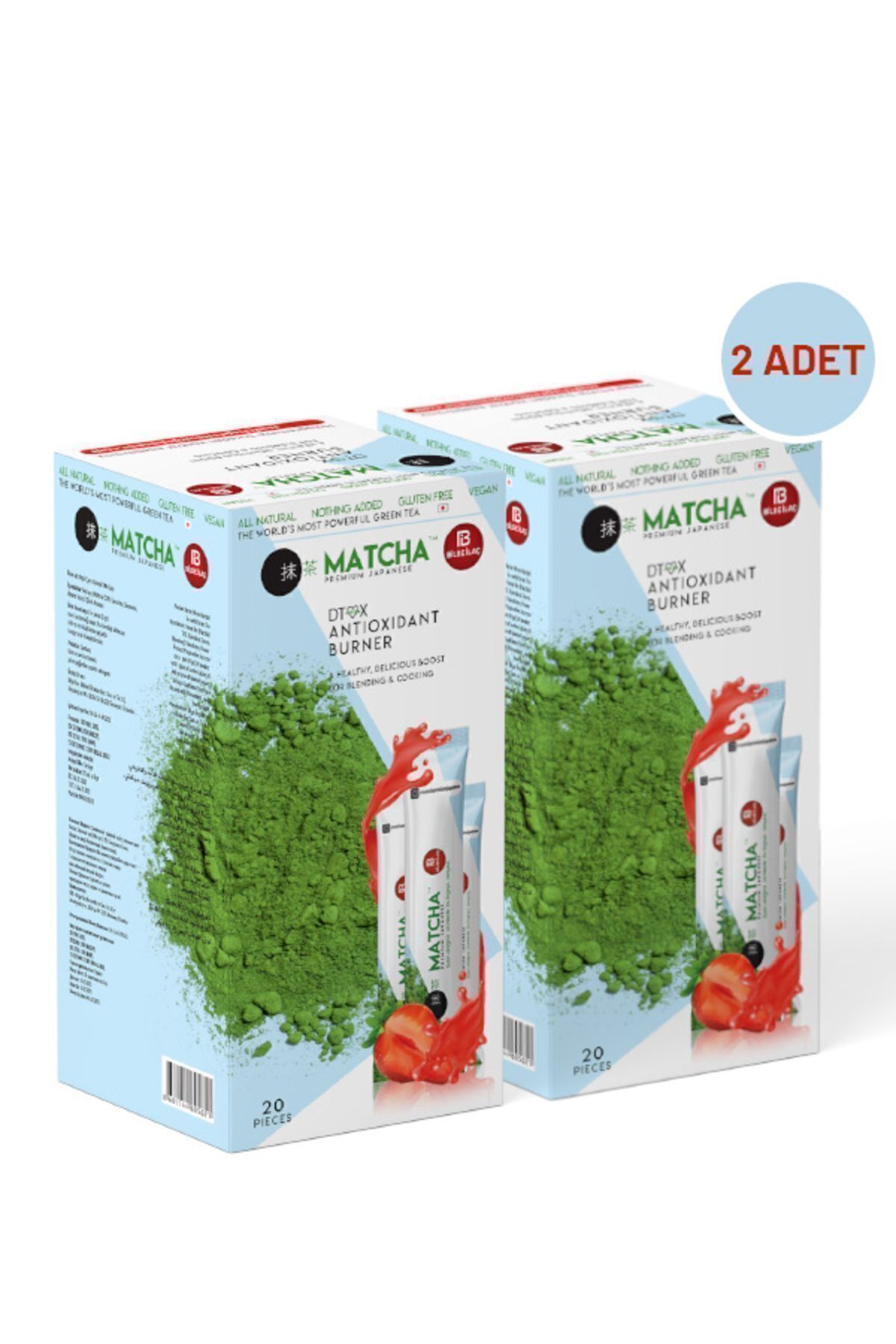 Bilge İlaç Matcha Premium Japanese Premium Japanese Çilek Aromalı Çayı 2 Kutu