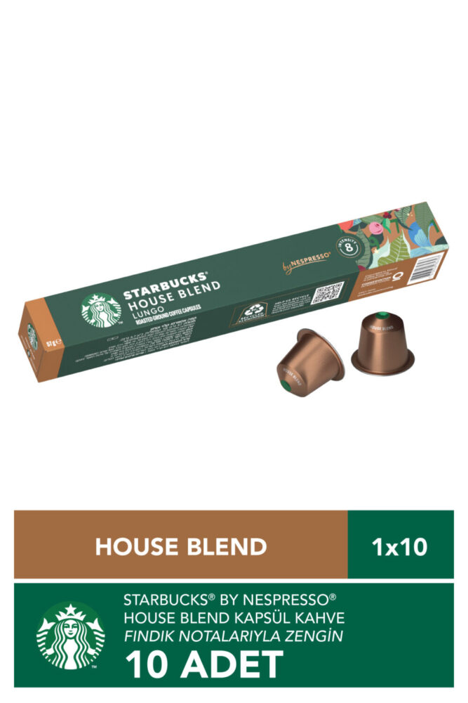 Starbucks Nespresso Uyumlu Kapsül Kahve House Blend Kapsül Kahve 57 g