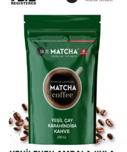 Bilge İlaç Matcha Premium Japanese KAHVE YEŞİL ÇAY VE KARAHİNDİBA İÇEREN KAHVE