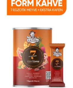 Patina Form Kahvesi 7 Egzotik Meyve ve Ekstra Kafeinli 30 Saşet
