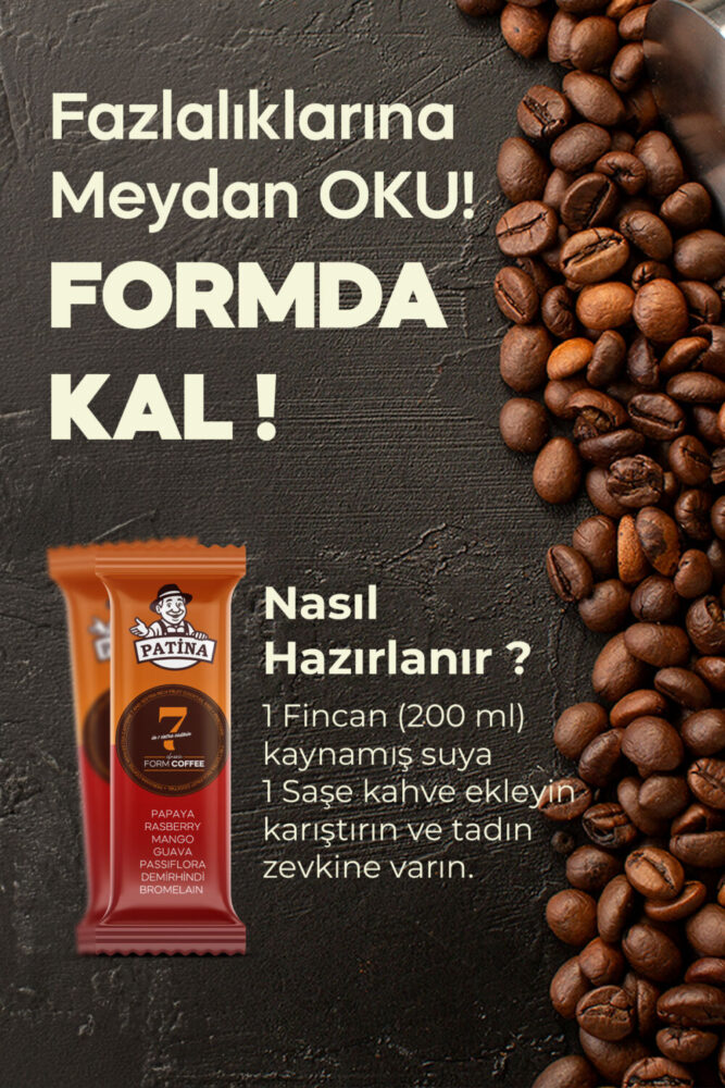 Patina Form Kahvesi 7 Egzotik Meyve ve Ekstra Kafeinli 30 Saşet - Görsel 2