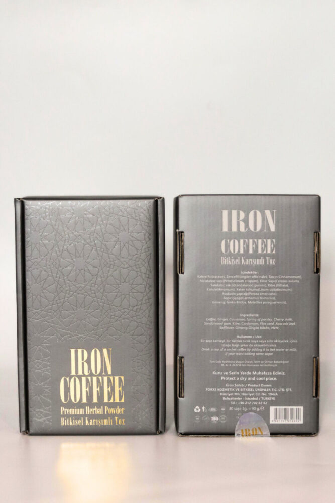IRON HERBAL Iron Coffee Bitkisel Toz Kahve - Görsel 3