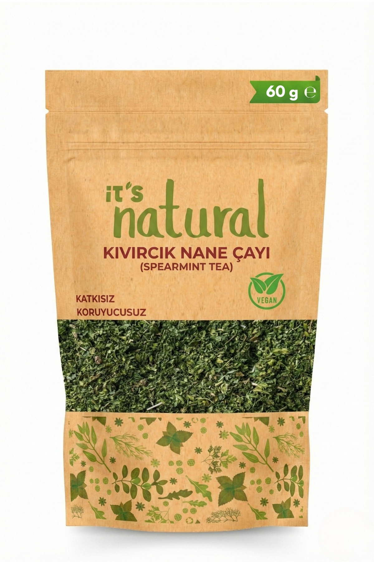 it's Natural Kıvırcık Nane Çayı 60 G Spearmint Tea