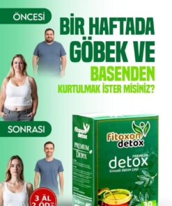 Fitoxon Göbek eriten zayıflama'ya Özel Formül Kinoalı Detox Organik kilo vermeye yardımcı Karışık Çayı 30 adet