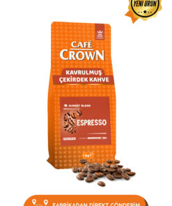 Cafe Crown Çekirdek Kahve 1kg (Medium Roast, Sunset Blend,Espresso)