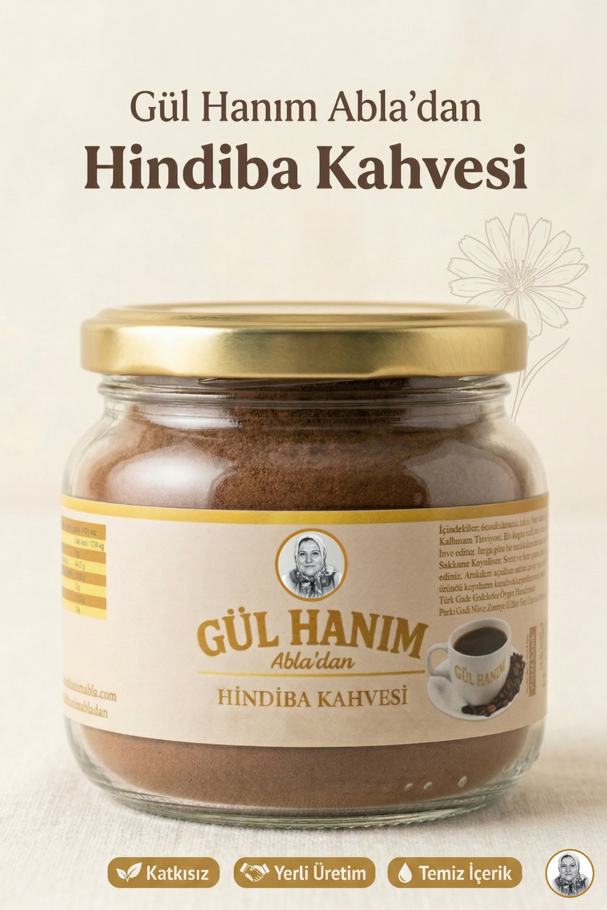 Gülhanım Abla Hindiba Kahvesi 1 Aylık - (60 Kullanım) Net 150gr