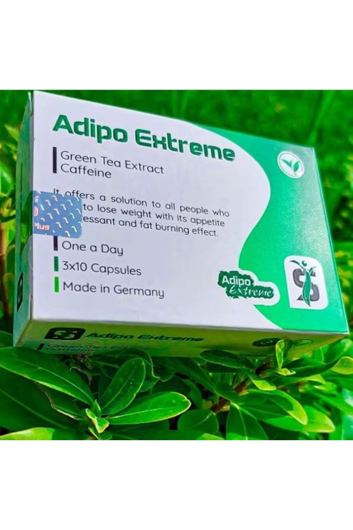 Adipo Plus Adipo Extreme burner Appetite Control Hca Caffeine + Green Tea(Yeşil çay) 30 Kapsül