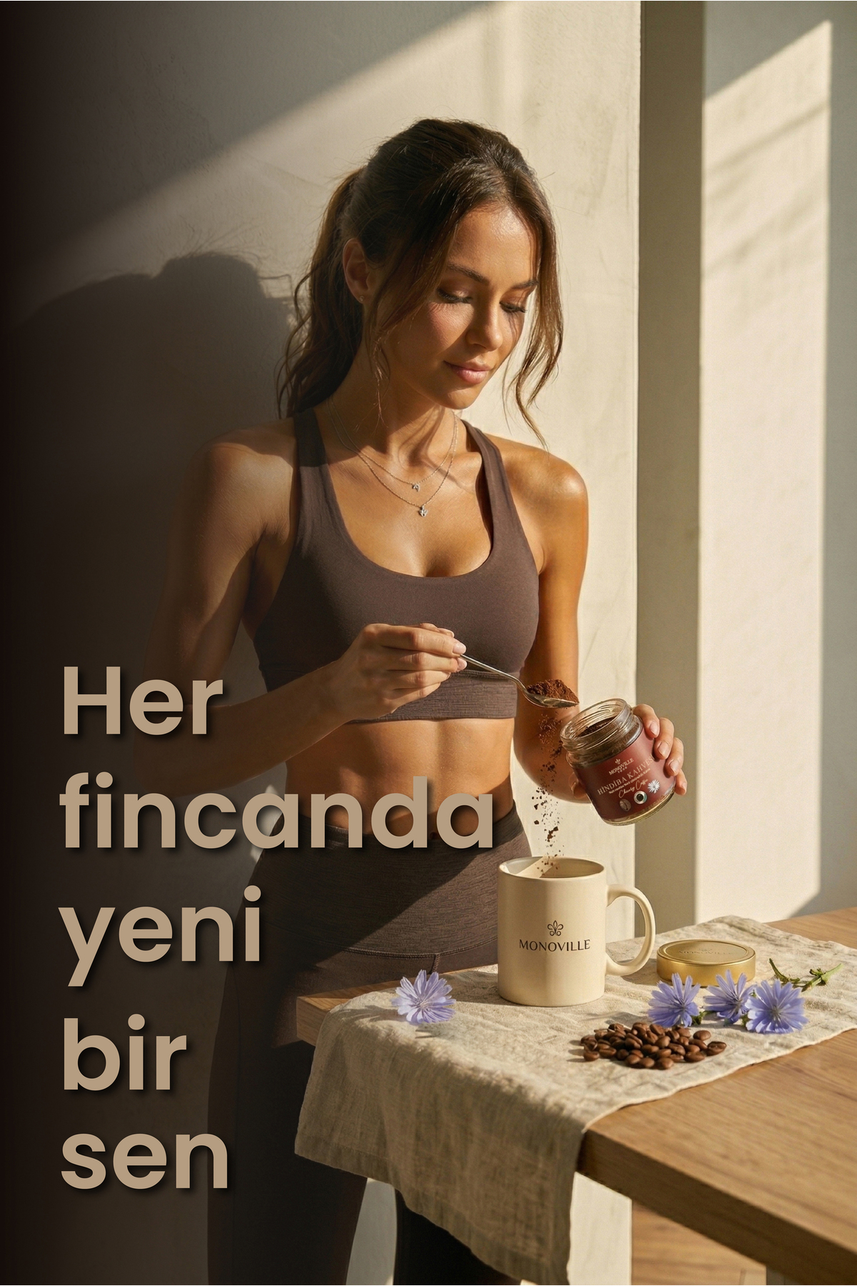 Monoville Hindiba Kahvesi 75 gr Hindiba Kahve Cam Kavanoz ( Chicory Coffee ) - Görsel 3