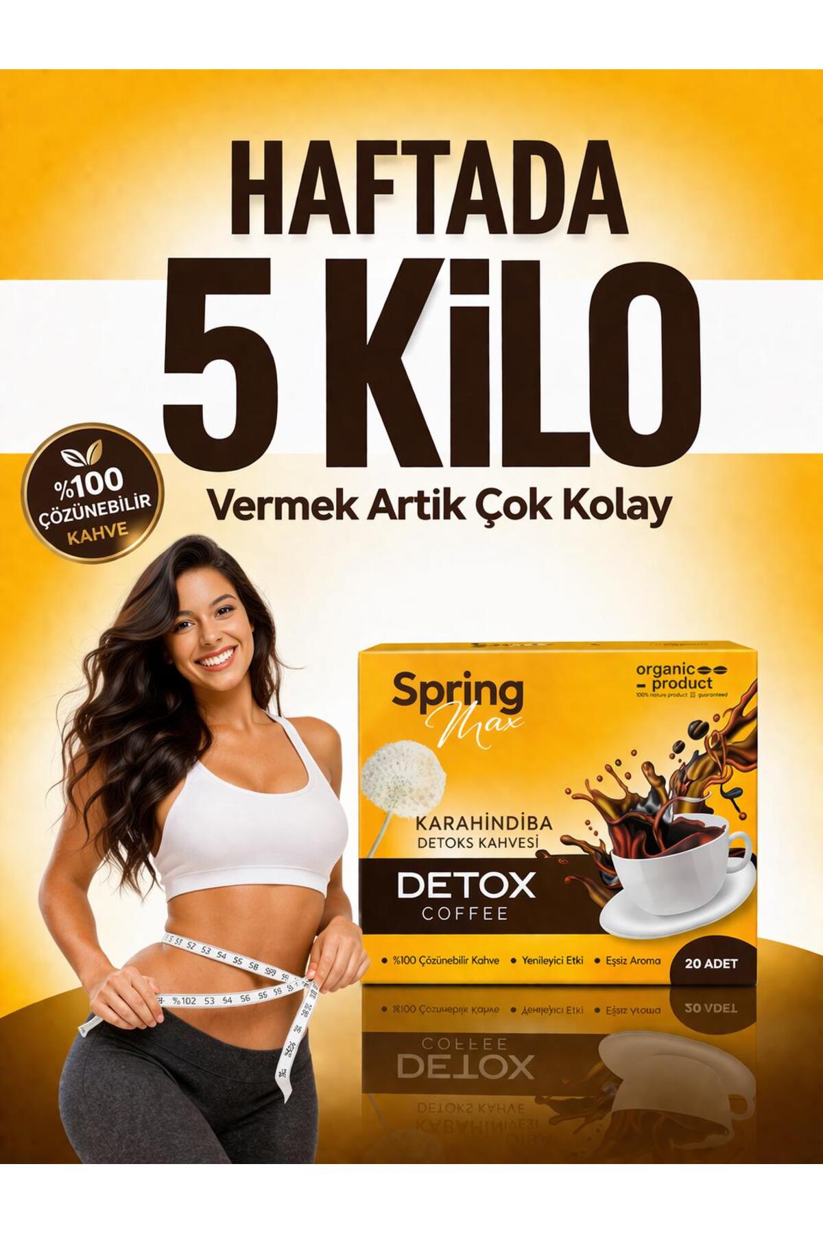 SPRİNGMAX özel İstah kesici Kakaolu Kolajen Kahvesi En Etkili Yöntem İçimi Kolay Ve Lezzetli detox Diyet kahve