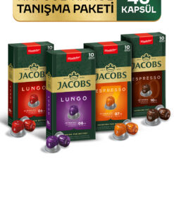 Jacobs Kapsül Kahve Tanışma Paketi 40'lı ( Nespresso Uyumlu Alüminyum Kapsül Kahve )