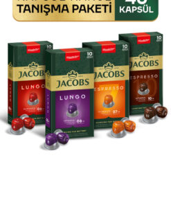Jacobs Kapsül Kahve Tanışma Paketi 40'lı ( Nespresso Uyumlu Alüminyum Kapsül Kahve )