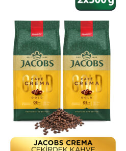 Jacobs Cafe Crema Çekirdek Kahve 500gr X 2 Adet