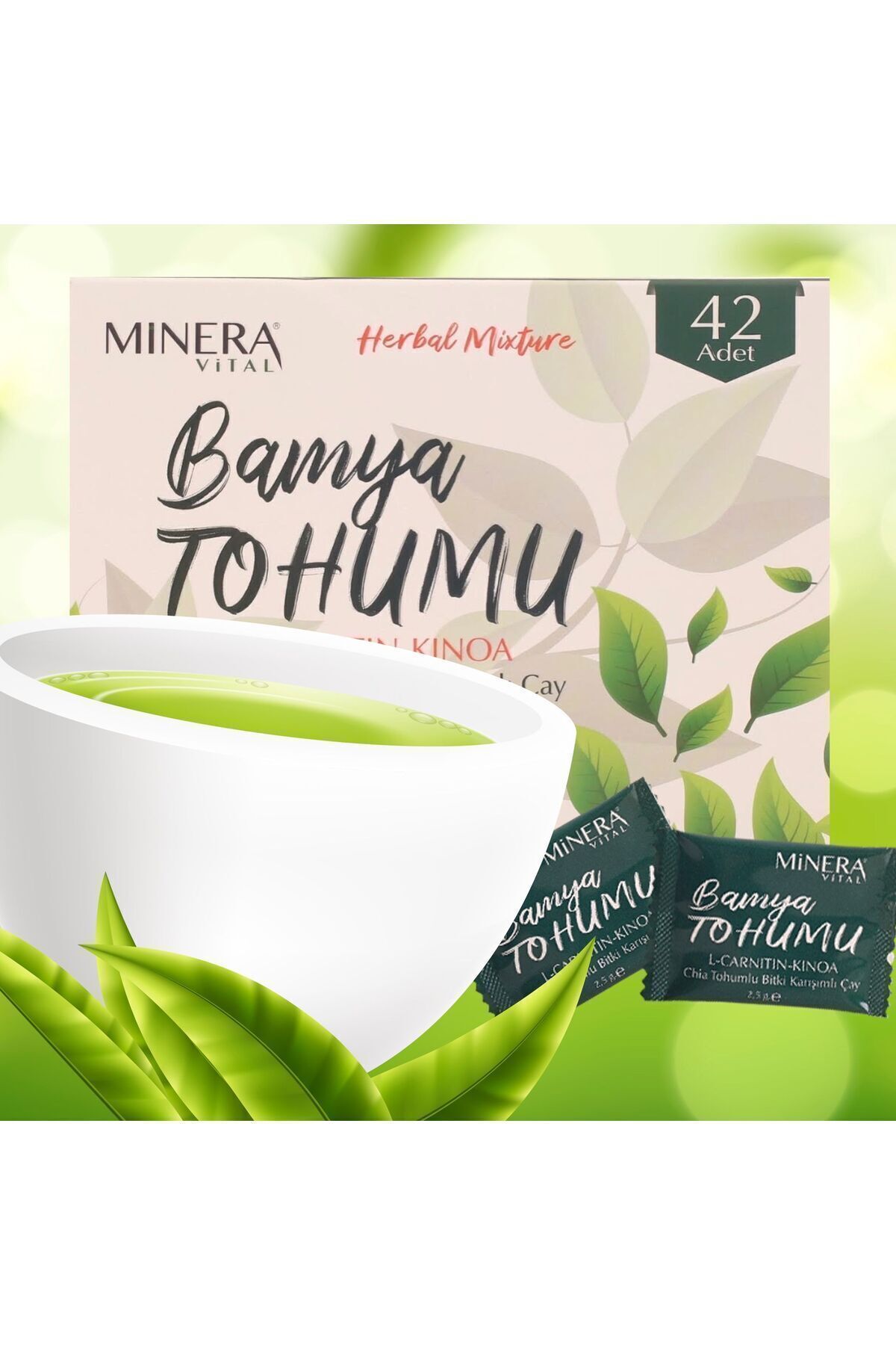 MİNERA VİTAL Bamya Tohumu Form Çayı 42’li