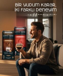 C.M Coffee More Kapsül Tanışma Paketi 40'lı ( Nespresso Uyumlu Alüminyum Kapsül Kahve ) - Görsel 3
