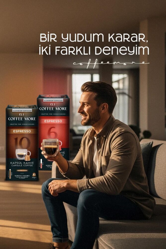 C.M Coffee More Kapsül Tanışma Paketi 40'lı ( Nespresso Uyumlu Alüminyum Kapsül Kahve ) - Görsel 3