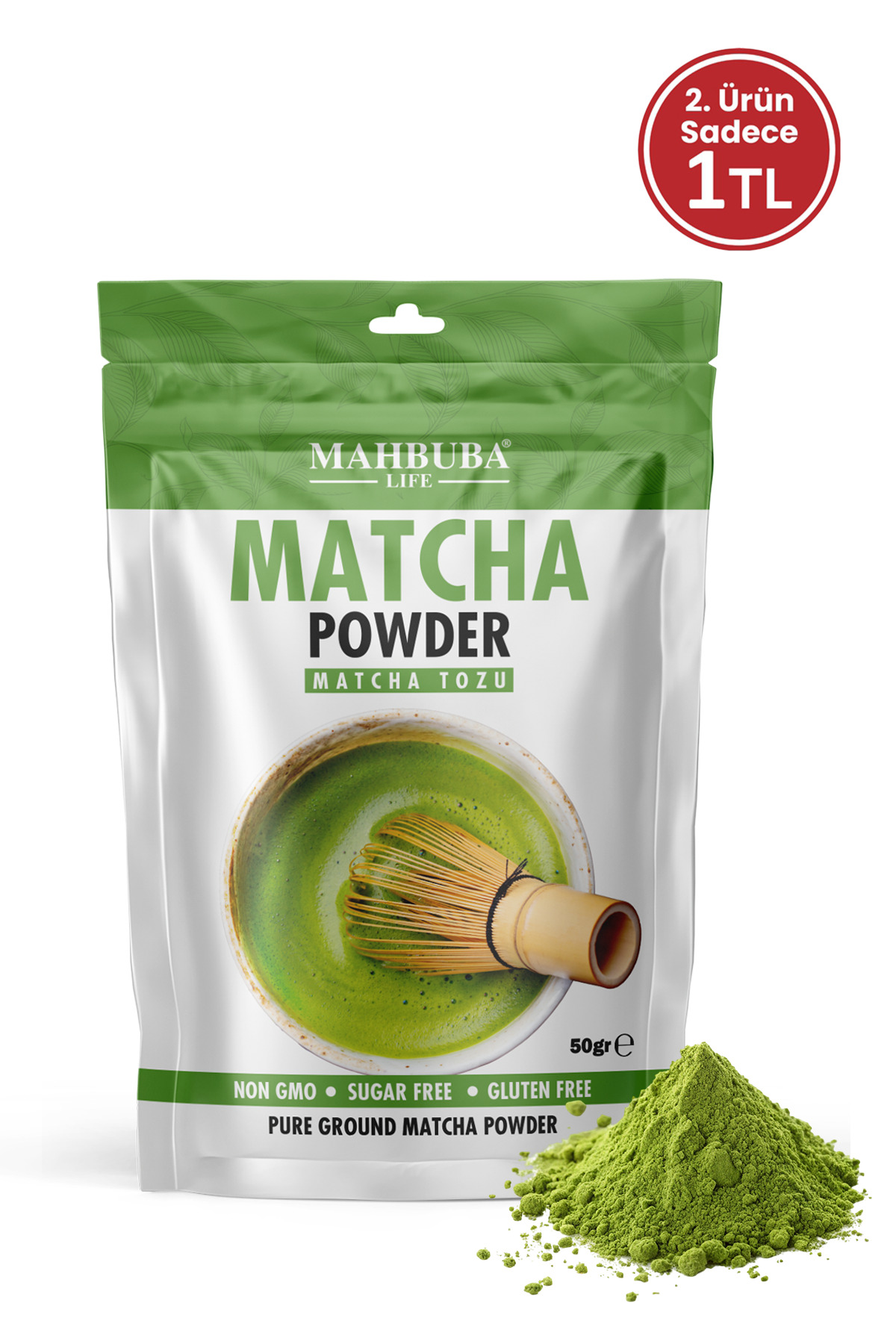 Mahbuba Saf Matcha Çayı Tozu Pure 50gr