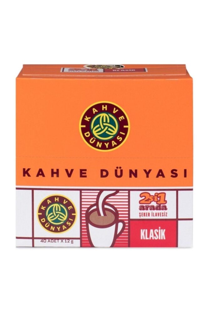 Kahve Dünyası 2'si 1 Arada Klasik 40lı Paket - Görsel 2