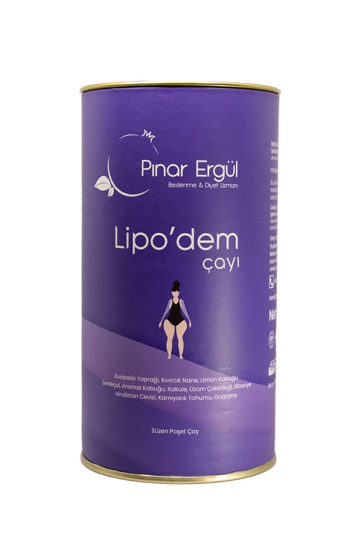 Diyetisyen Pınar Ergül Lipo'dem, Selülit Ve Hızlı Kilo Vermede Destekçi Demlik Poşet Çay By Pınar Ergül