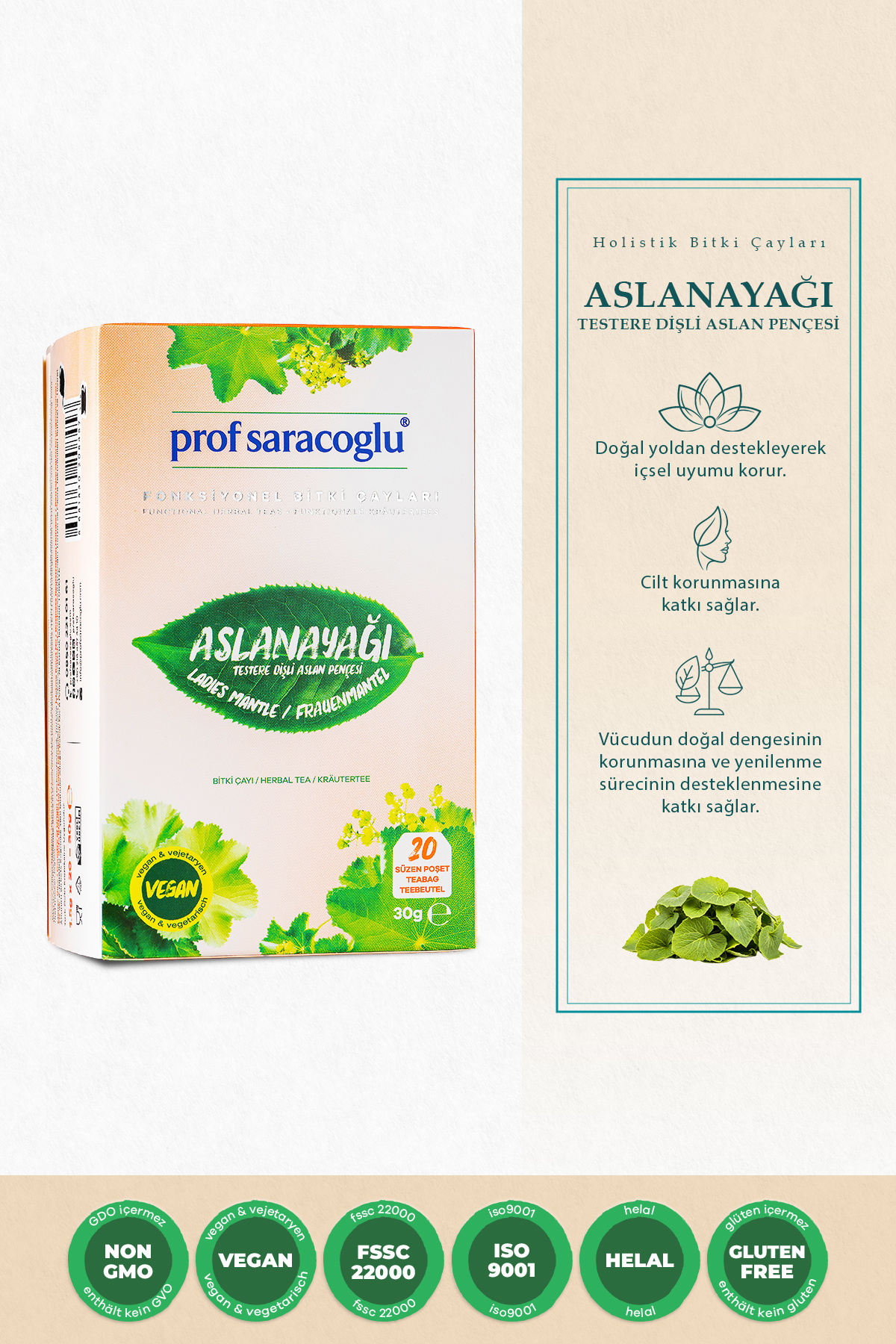 prof saracoglu Aslanayağı Bitki Çayı (TESTEREDİŞLİ ASLAN PENÇESİ) 20'li