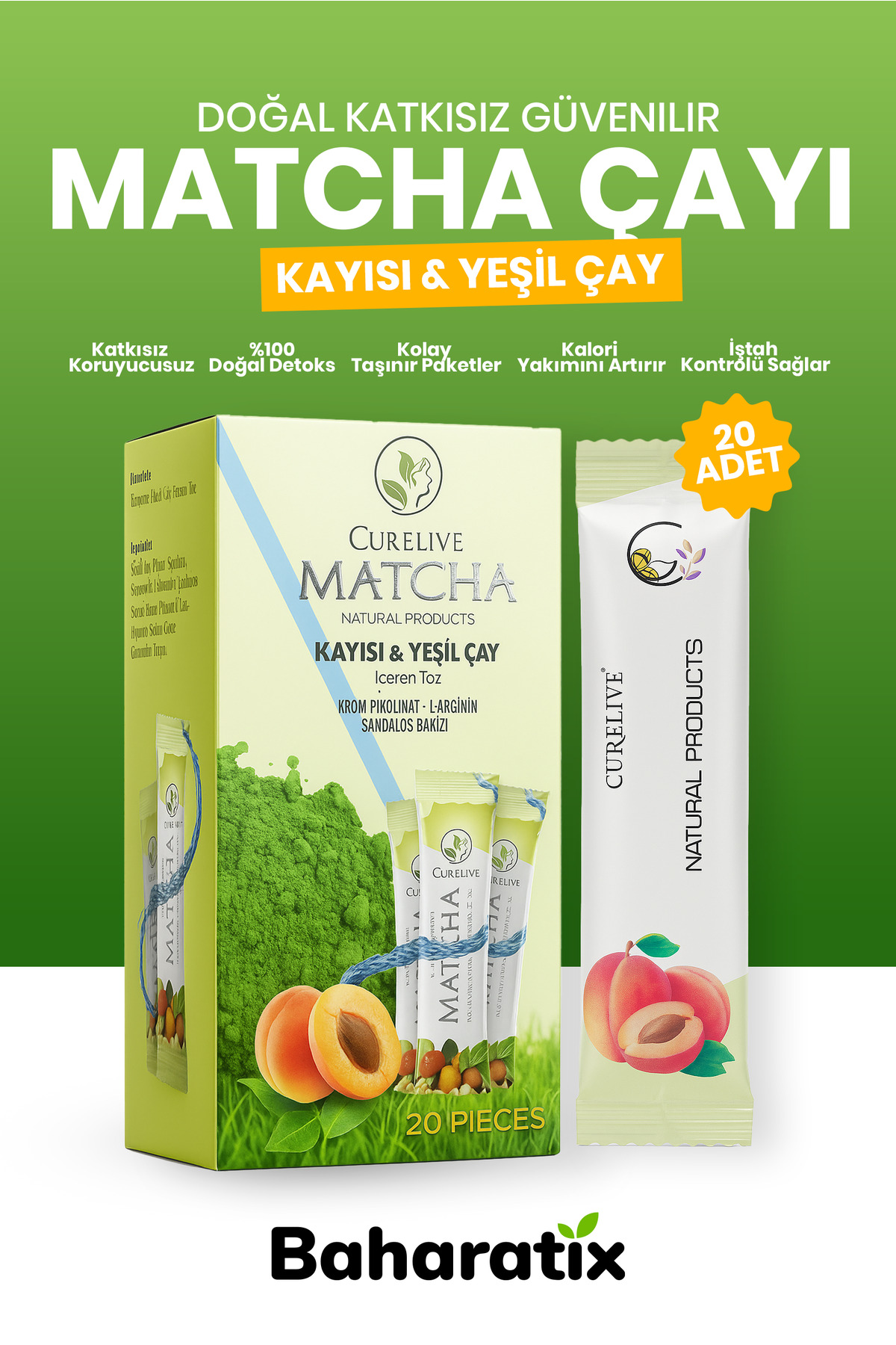 Genel Markalar Kayısı Aromalı Detox Burner Form Macha