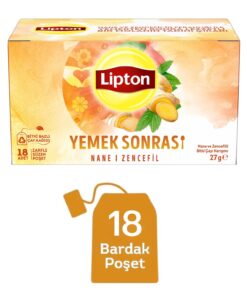 Lipton Yemek Sonrası Nane ve Zencefil Bitki Çayı Karışımı 18li