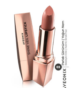 AVEONIX Shine Veil Parlak Ruj 03 Nemlendirici Pürüzsüz Dolgun Dudak Etkili Lipstick