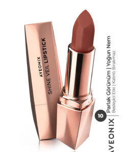 AVEONIX Shine Veil Parlak Ruj 10 Nemlendirici Pürüzsüz Dolgun Dudak Etkili Lipstick