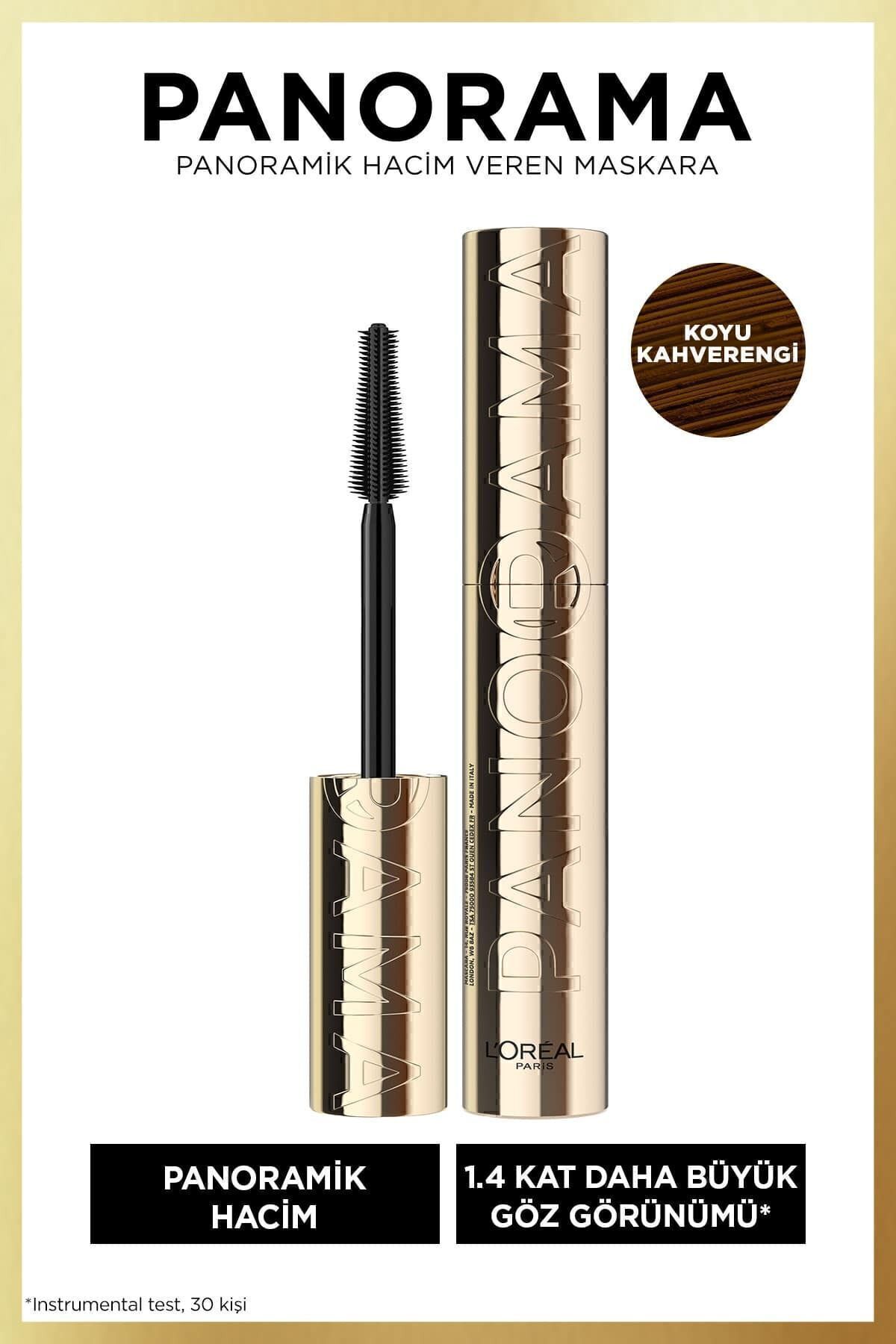 L'Oreal Paris Panorama Hacim Veren Maskara Koyu Kahverengi