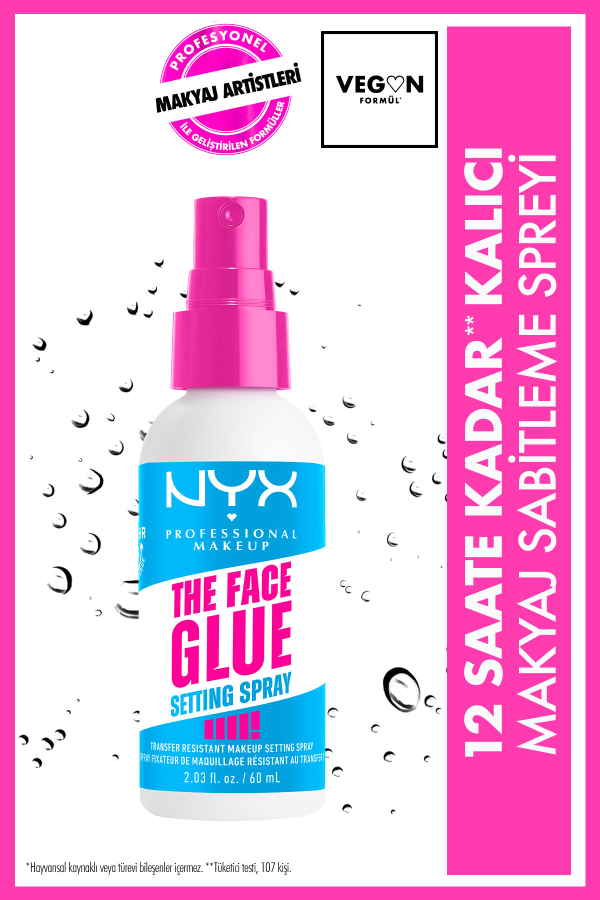NYX Professional Makeup Face Glue Setting Spray Makyaj Sabitleme Spreyi