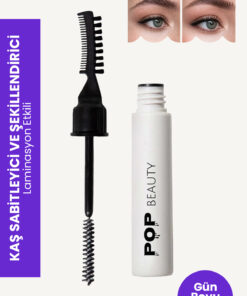 POP Beauty Kaş Sabitleyici Ve Şekillendirici, Kaş Fırçası, Tarağı Ve Sabitleyici Jel (laminasyon Etk