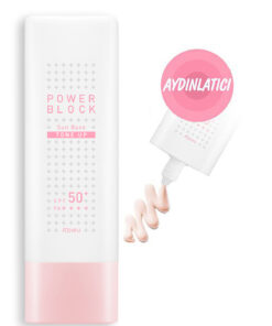 Missha Ton Eşitleyici Aydınlatıcı Güneş Kremi 50ml A'PIEU Power Block Tone Up Base Pink SPF50+/PA++++
