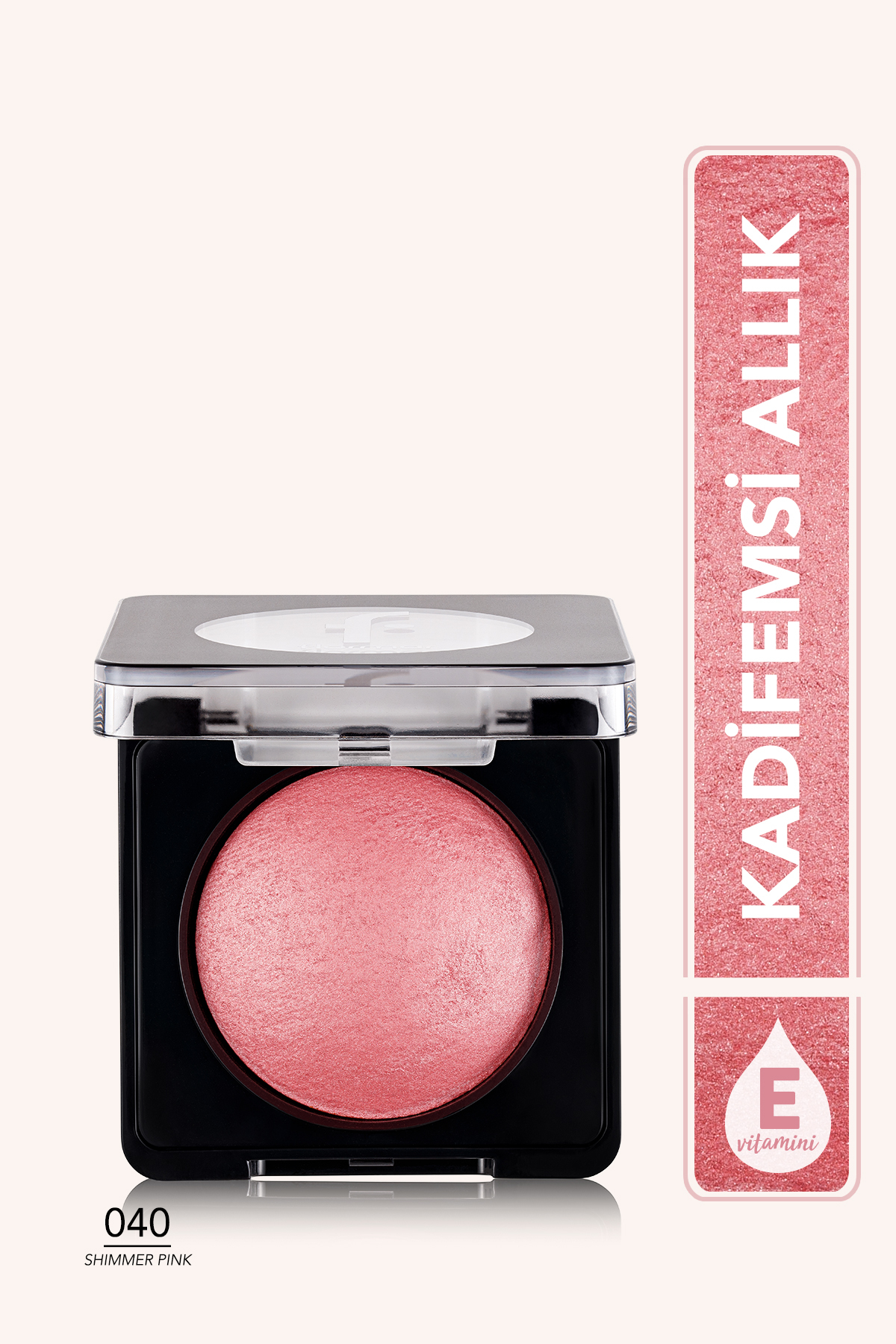 Flormar Baked Blush-on Yüksek Pigmentli & Doğal Işıltılı Fırınlanmış Allık-040 Shimmer Pink-8682536051415