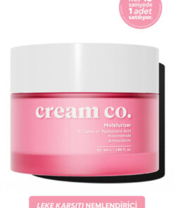 Cream Co. Su Bazlı Moisturizer Nemlendirici Aydınlatıcı Yüz Kremi | Hyaluronik Asit | 50 ML | Tüm Cilt Tipleri