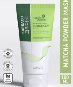 KOREACO Matcha Mucize Bubble Clay Yüz Maskesi | Gözenek Temizleyici Yenileyici Köpüren Yüz Maskesi 100 ml