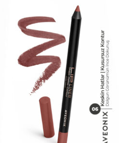 AVEONIX Lip Liner 06 İpeksi Dokulu Kolay Uygulanan Net ve Pürüzsüz Çizgi Dudak Kalemi