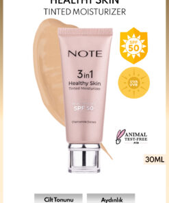 Note Cosmetics 3 in 1 Healthy Skin Tinted Moisturizer 50 SPF Ton Eşitleyici Aydınlatıcı Krem - 10 Medium
