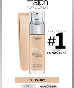 L'Oreal Paris L'Oréal Paris True Match Bakım Yapan Fondöten 1N IVORY