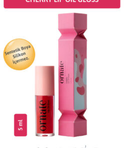 ORNATE Cherry Lip Oil Gloss Dolgunlaştırıcı Efekt Nemlendirici, Parlatıcı Simli Dudak Yağı Kiraz 5 ml