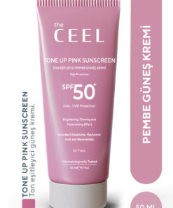 The Ceel Leke Karşıtı Ton Eşitleyen Spf 50+ Pembe Renkli Güneş Kremi | Glutatyon, Hyaluronik Asit 50 ml