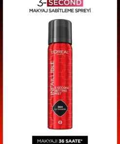L'Oreal Paris Infaillible Makyaj Sabitleyici Sprey 75 ml - Makyajı Sabitleyen 36 Saate Kadar Kalıcı Sprey