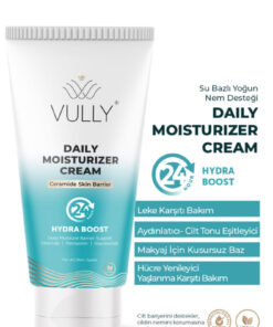 VULLY Su Bazlı Aydınlatıcı Cilt Tonu Eşitleyici Bariyer Onarıcı 24 Saat Nemlendirici Yüz Kremi 50 Ml