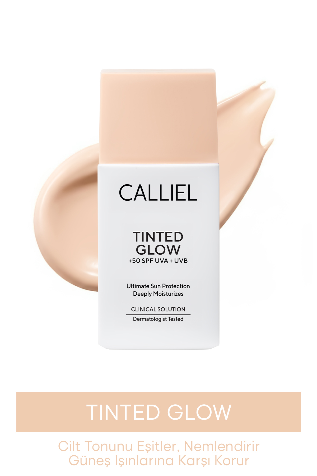CALLİEL Günlük Renkli Likit Güneş Kremi Hafif Yapı Ton Eşitleyen +SPF 50 – 01 - 50 ml