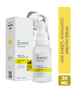 The Purest Solutions Aydınlatıcı ve Leke Görünümü Azaltıcı Arbutin Cilt Bakım Serumu 30 ml
