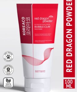KOREACO Red Dragon Bubble Clay Yüz Maskesi | Tazelenme Parlaklık Nemli ve İpeksi Köpüren Yüz Maskesi 100 ml