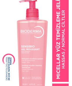 Bioderma Sensibio Foaming Gel Hassas ve Normal Ciltler Durulanan Micellar Yüz Temizleme Jeli 500 ml