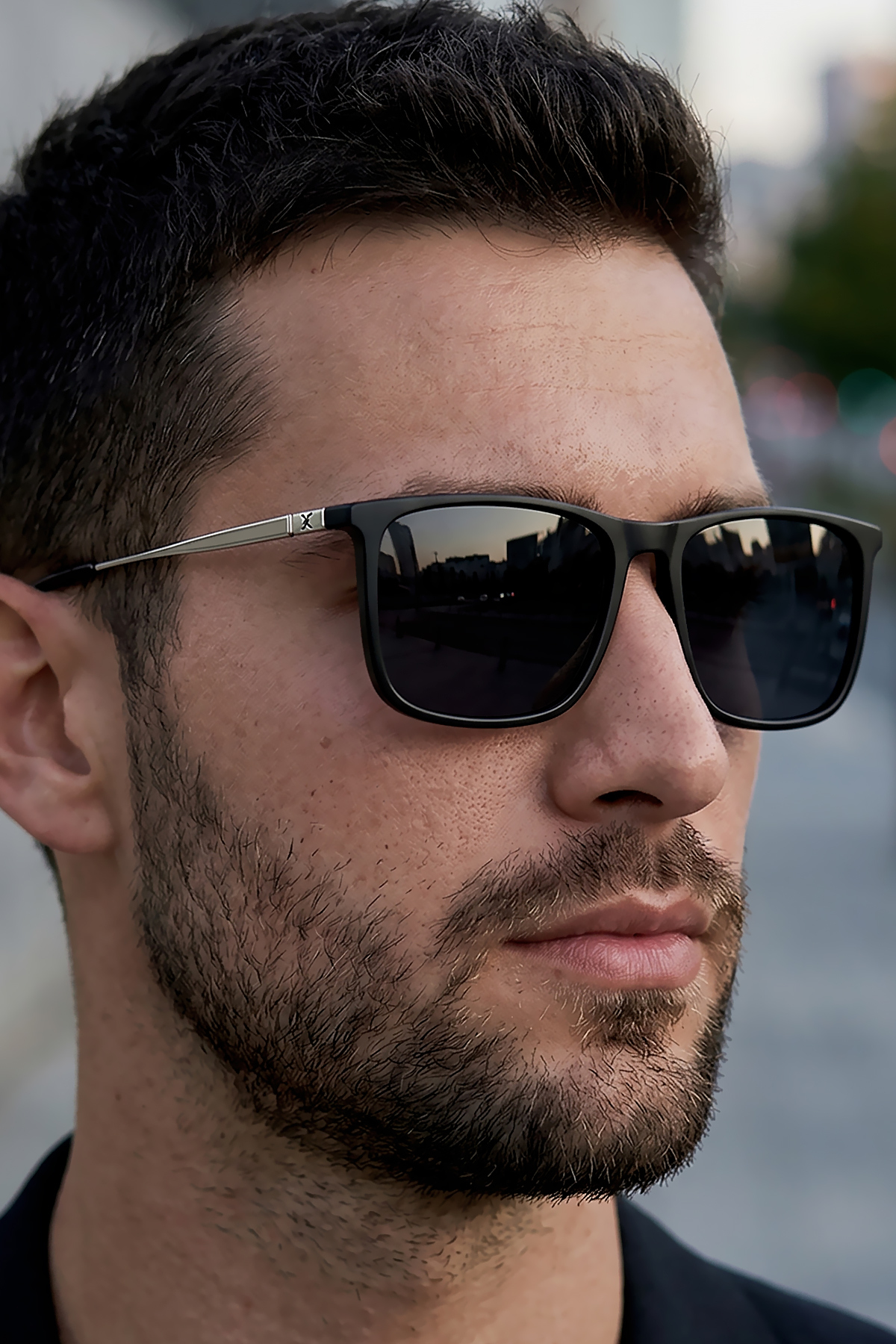 Daniel Klein Handmade Acetate - Polarize - UV400 Korumalı Siyah Renk Erkek Güneş Gözlüğü 57 Ekartman DKG6288C1