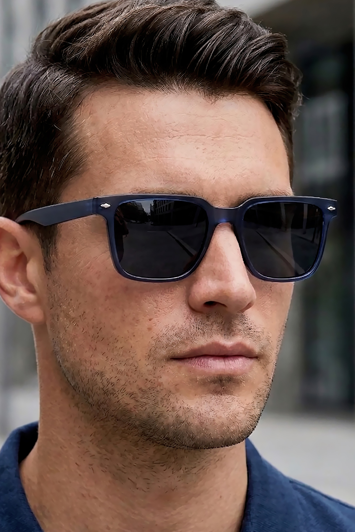Daniel Klein Polarize - UV400 Korumalı Lacivert Renk Orijinal Erkek Güneş Gözlüğü 57 Ekartman DKG6295C3