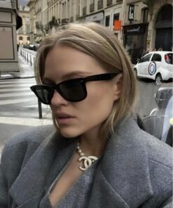 MACERATİ Unisex Çapraz Kesim Wayfarer Parlak Klasik Güneş Gözlüğü - Görsel 2