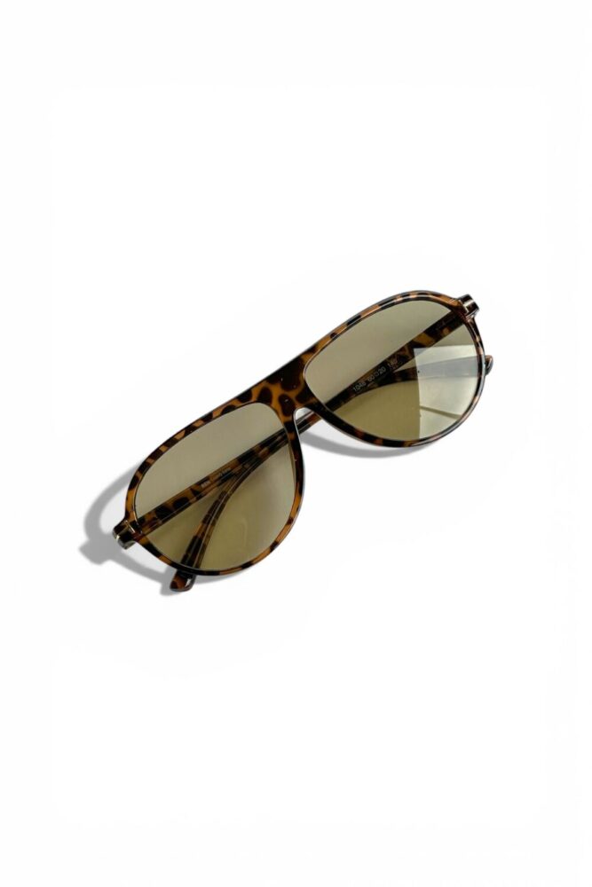 REN EYEWEAR Sepia Air Unisex Leopar Açık kahverengi camlı Pilot Güneş Gözlüğü | UV400 Koruma - Görsel 3